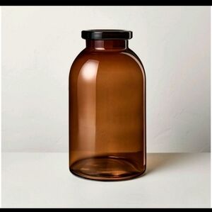 14" Tinted Glass Jug Vase Amber - Hearth & Hand™ with Magnolia